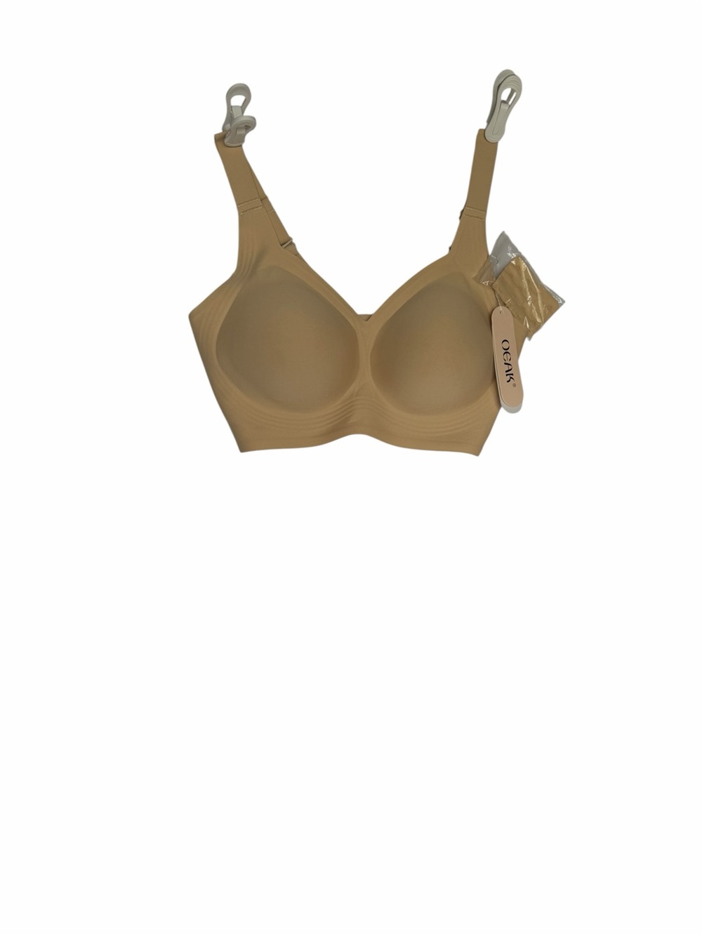Smooth Tactile Support Bra - Tan